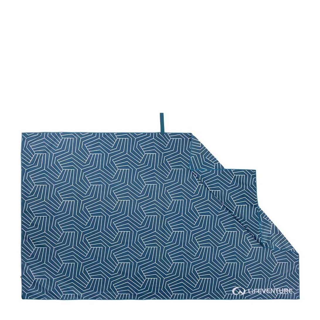 SoftFibre Recycled Towels - variant[Geometric Navy]