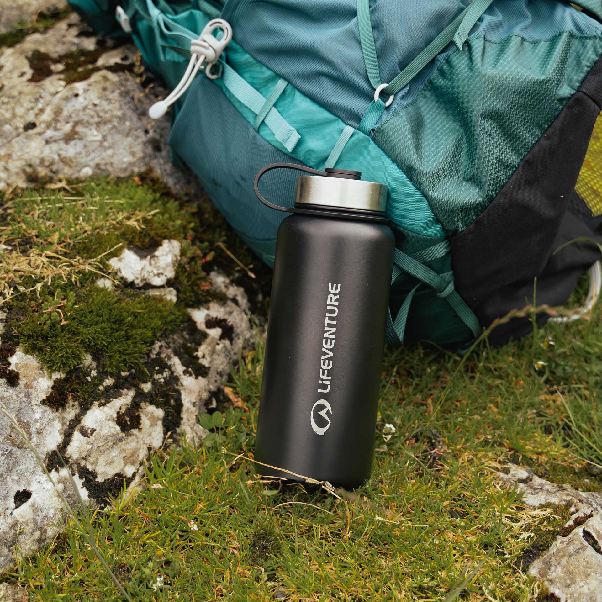 Stainless Steel Flask 1000ml - variant[Matt Black]