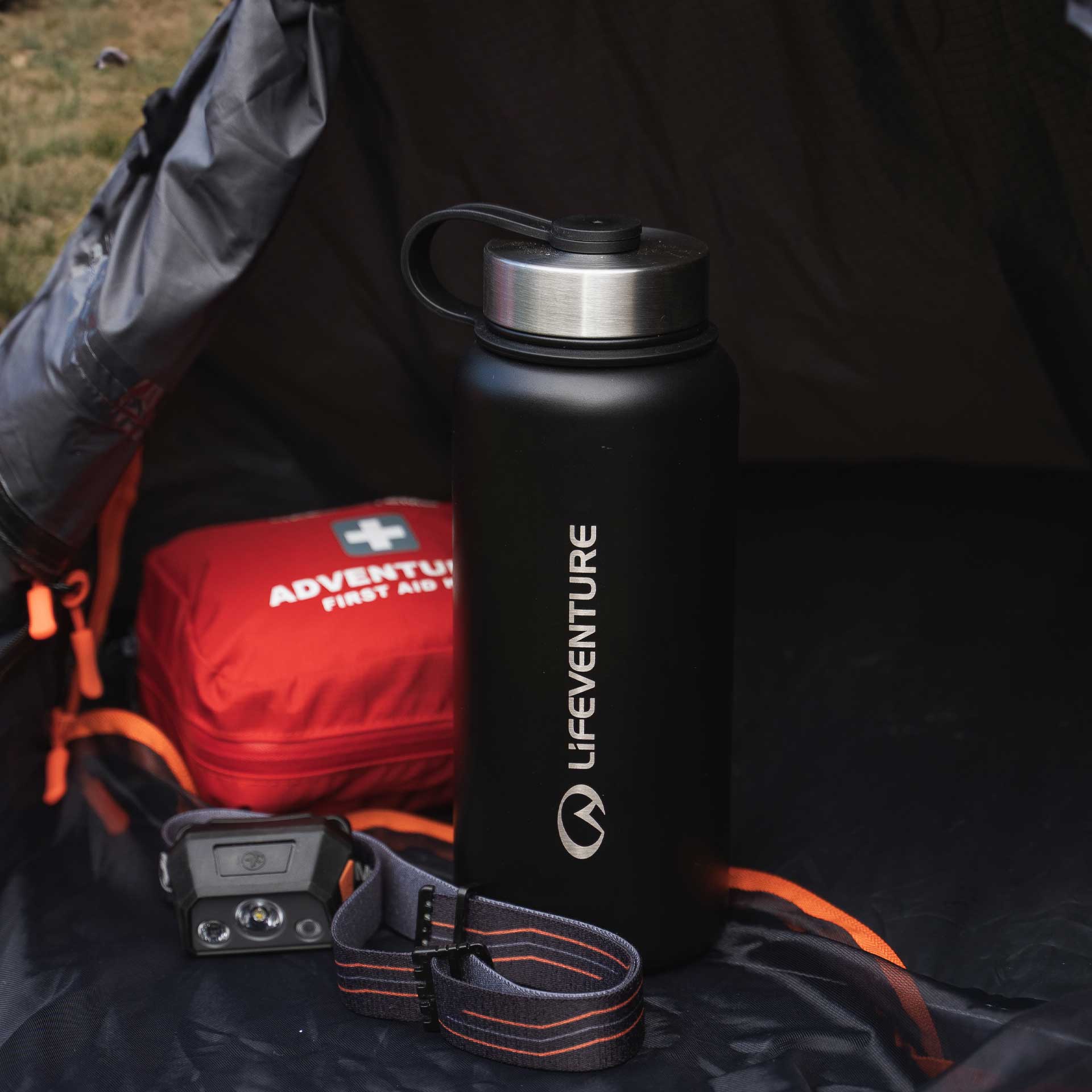 Stainless Steel Flask 1000ml - variant[Matt Black]