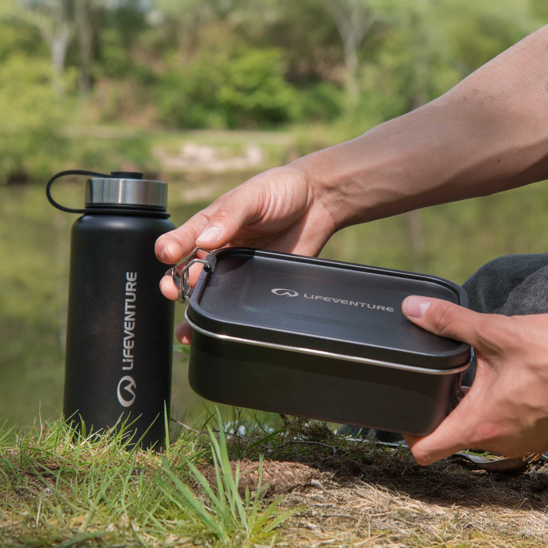 Stainless Steel Lunch Box - variant[Black]