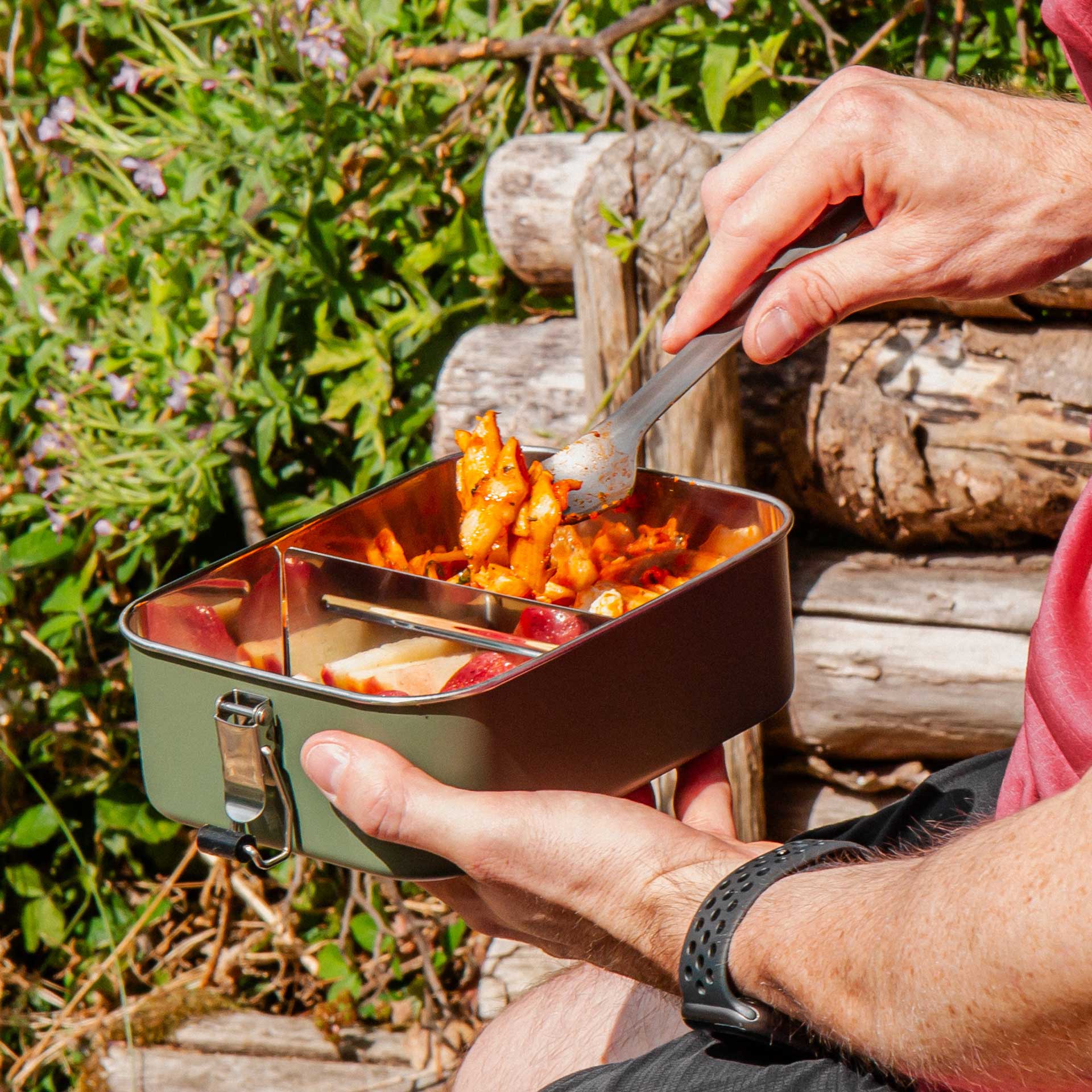 Stainless Steel Lunch Box - variant[Khaki]