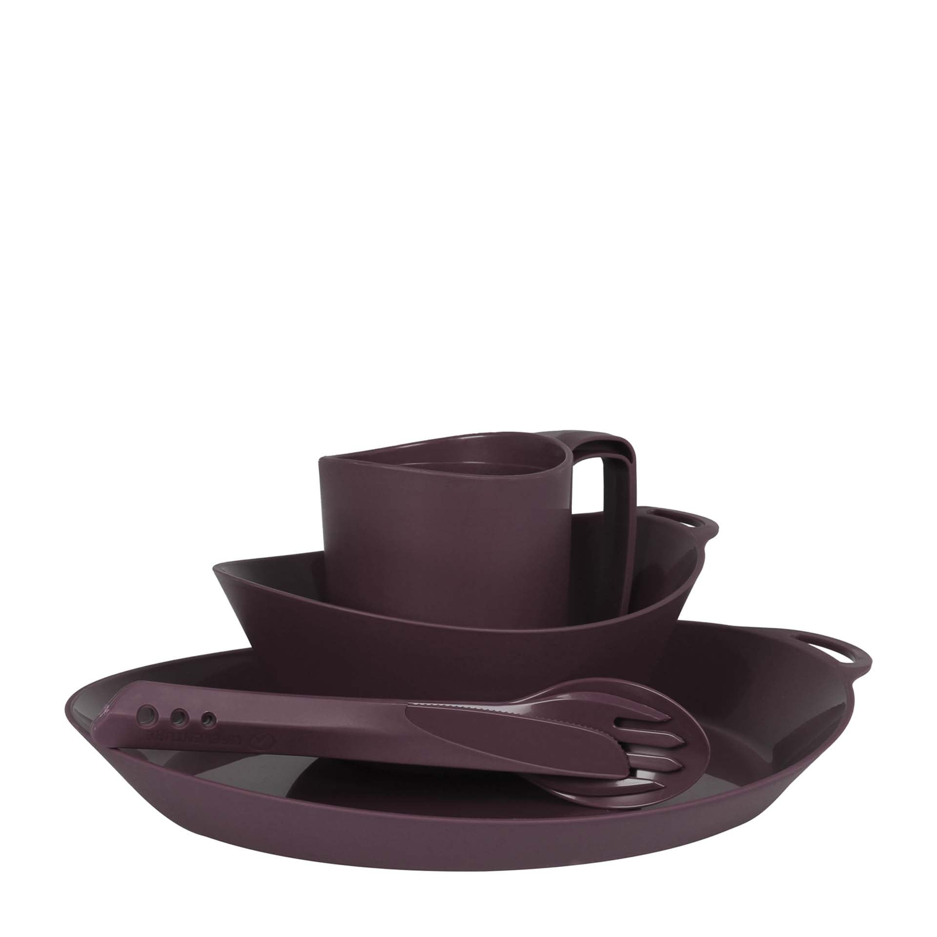 Ellipse Camping Tableware Set - variant[Purple]