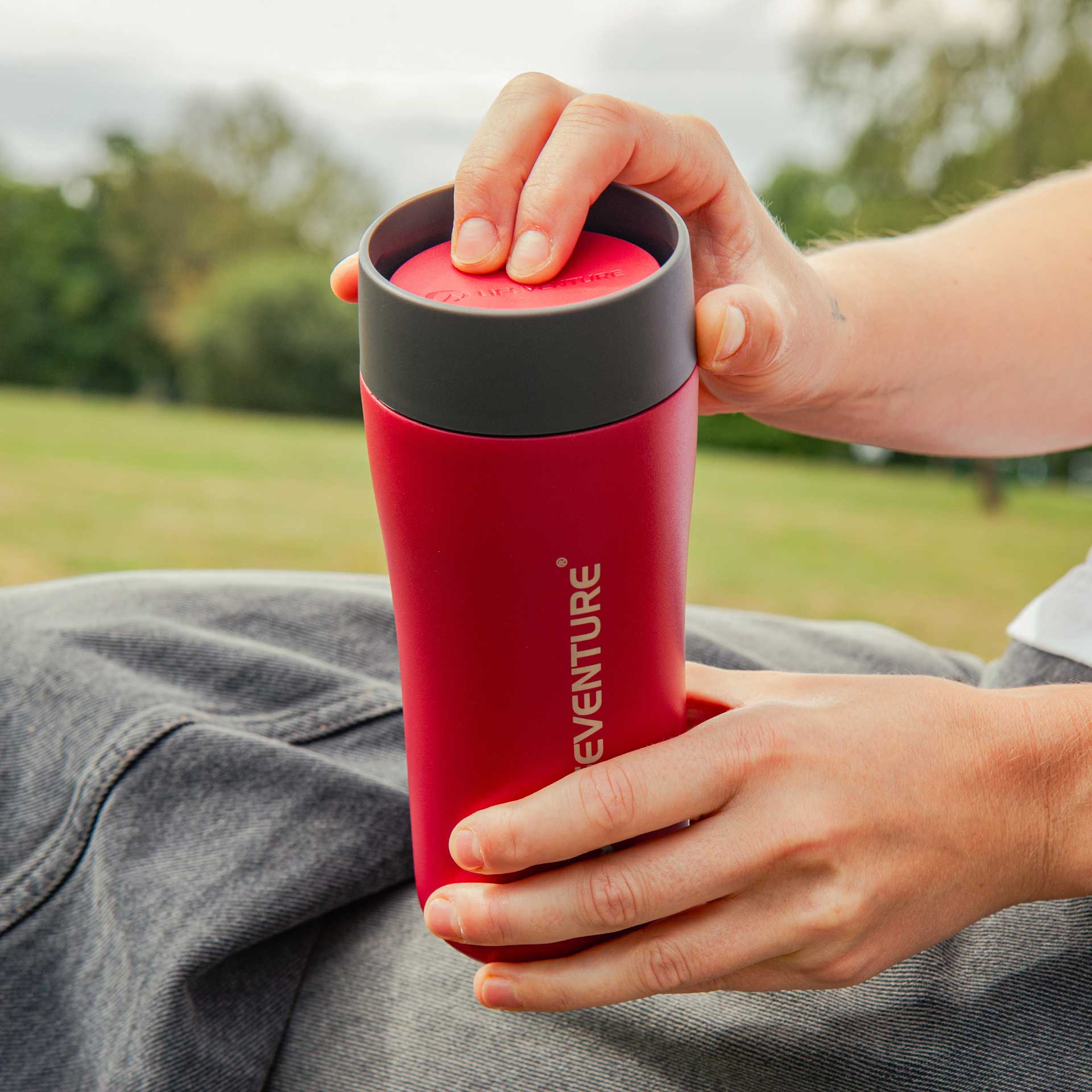 One-Touch Thermal Mug - variant[Red]